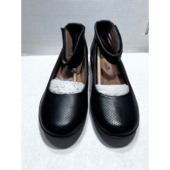 Clarks Medora Nina Black Leather Womens Ankle Strap Shoes US 6M - Picture 7 of 11